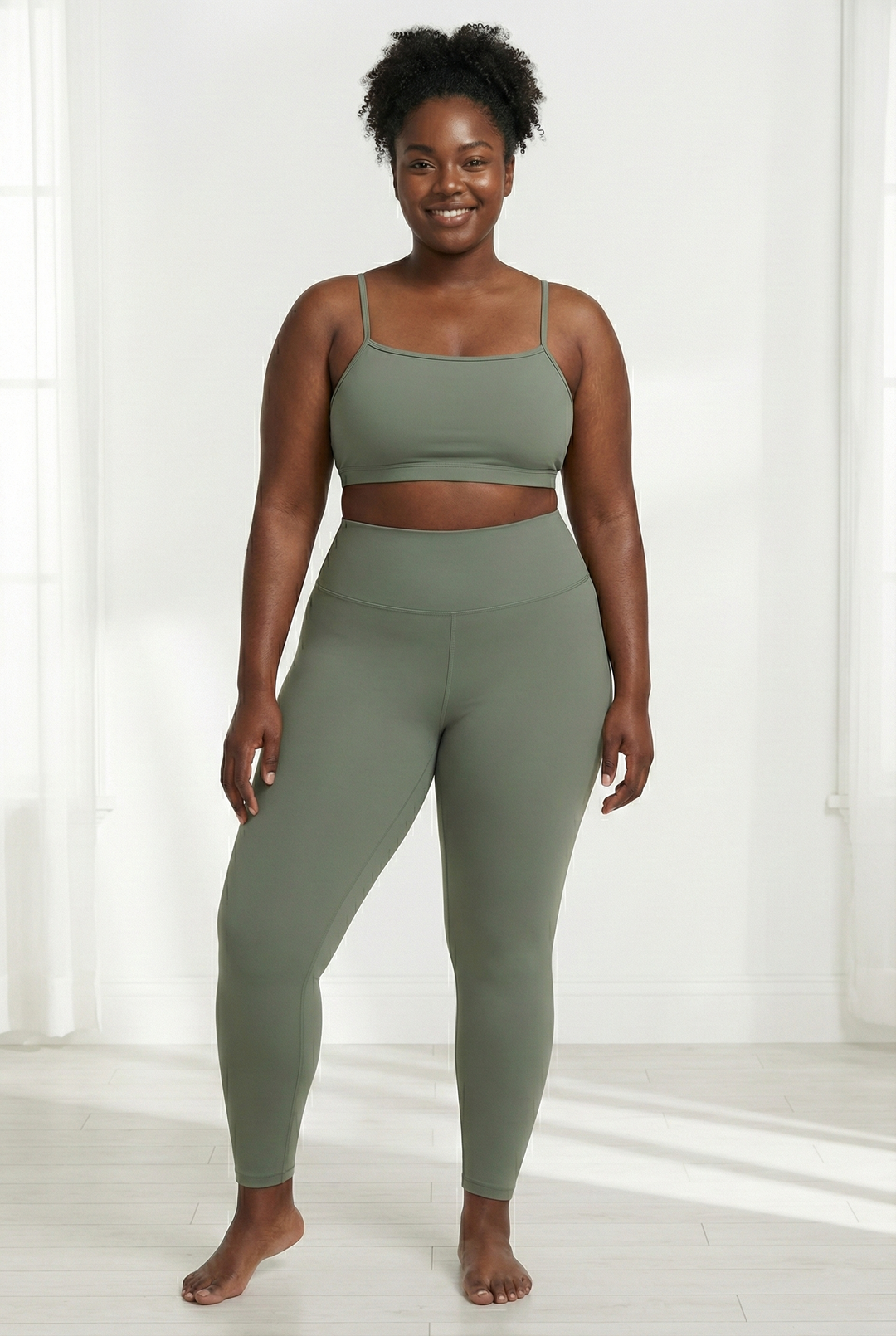 טייץ ארוך HEAT - ירוק קקטוס