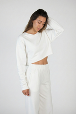 חולצת פוטר לבנה קרופ