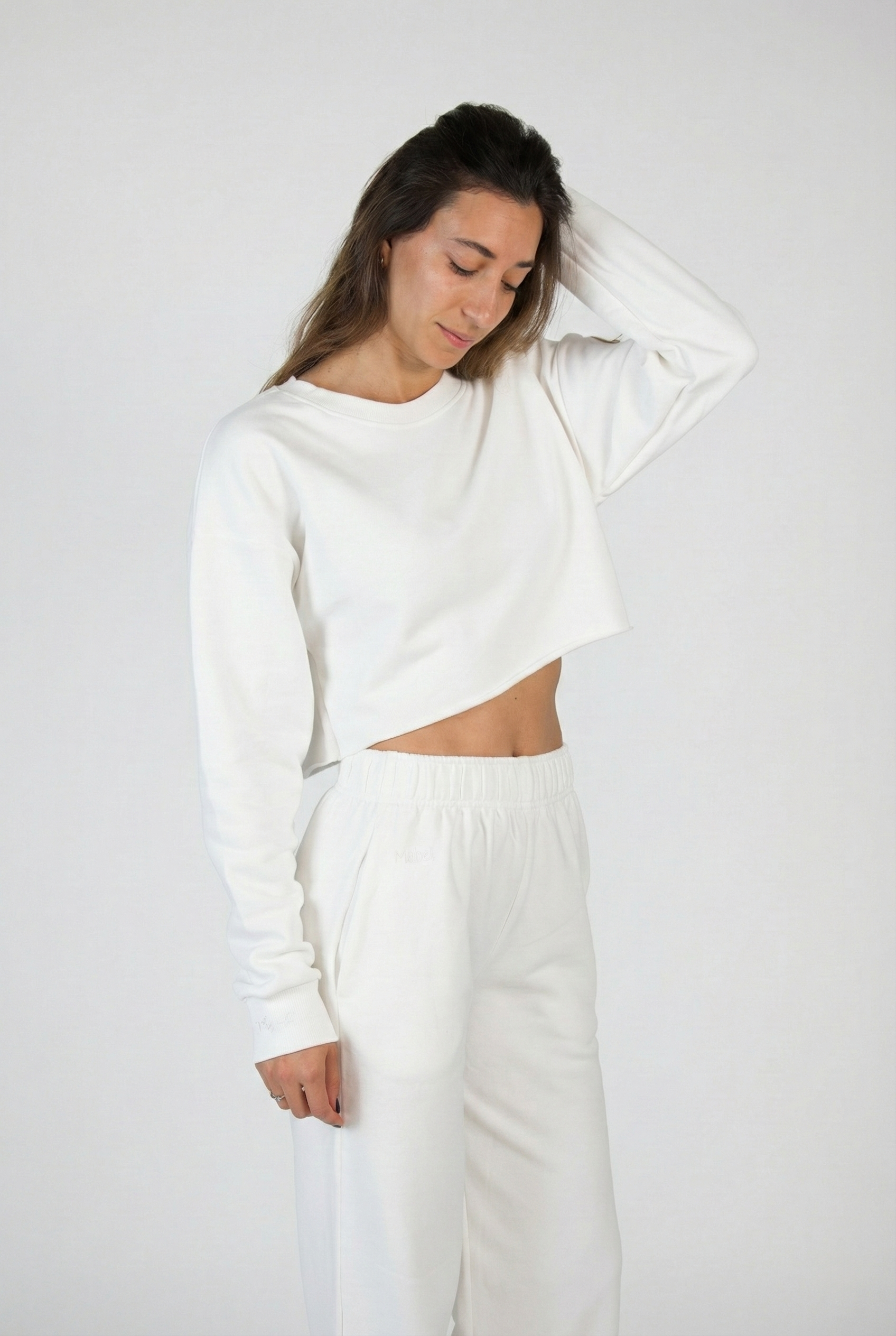 חולצת פוטר לבנה קרופ