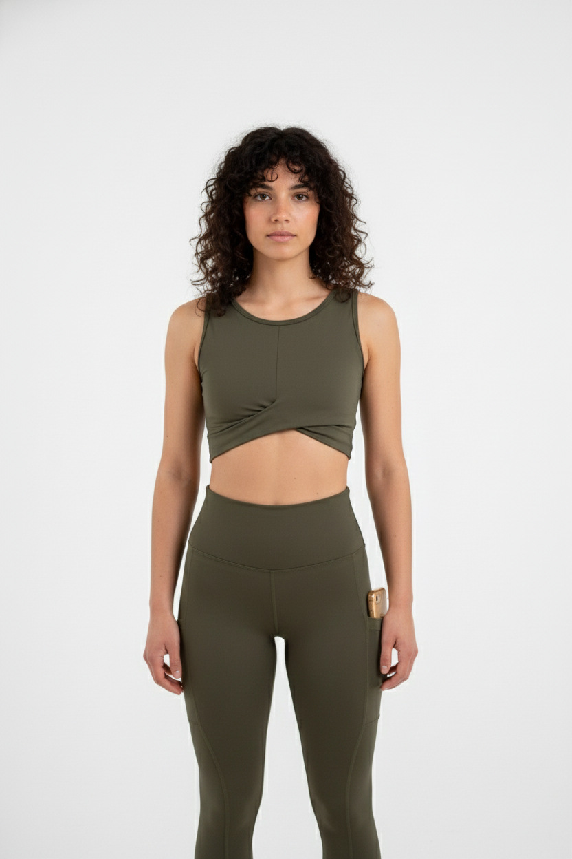 טייץ NATURE - ירוק זית