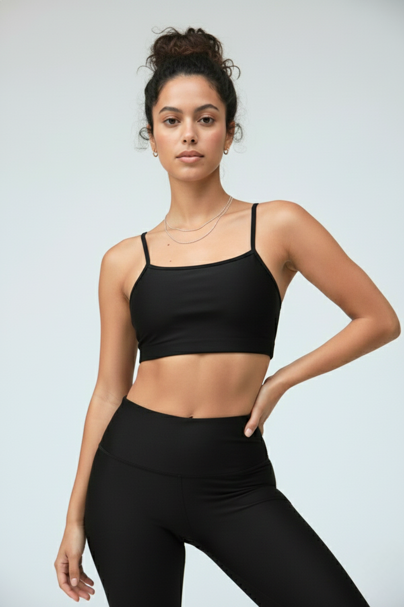 טופ HEAT - שחור