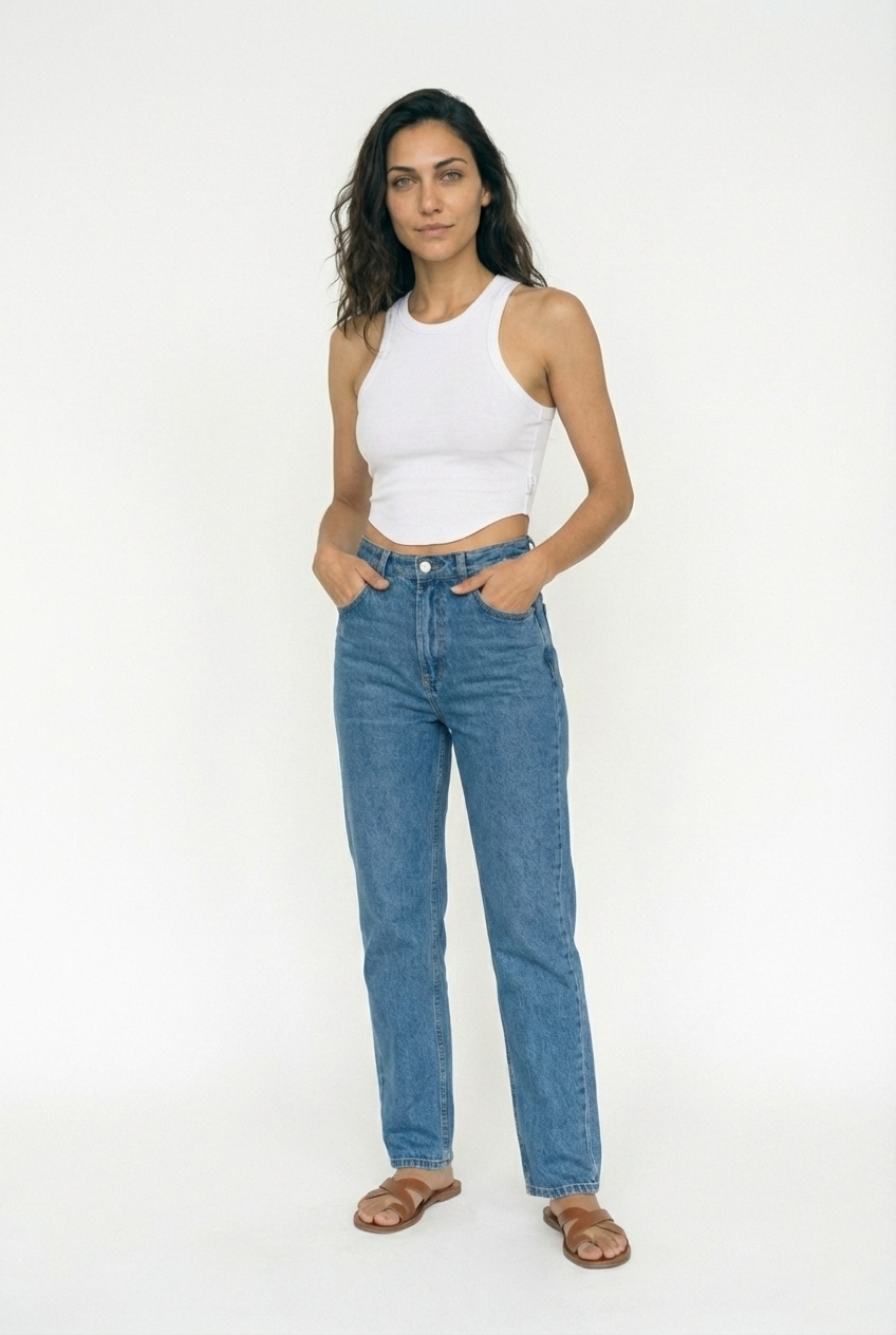 גופיית קרופ TCZ - לבן