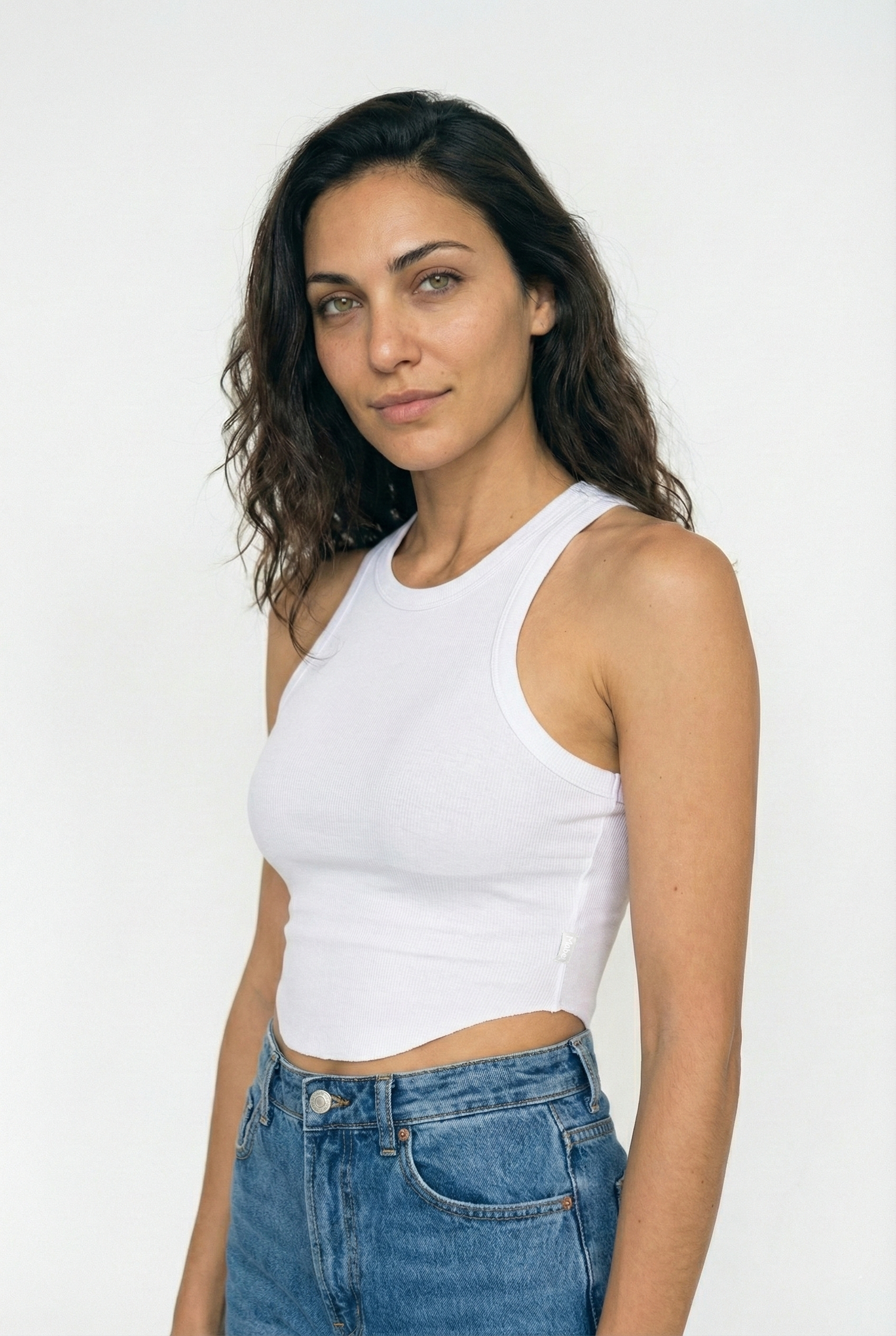 גופיית קרופ TCZ - לבן