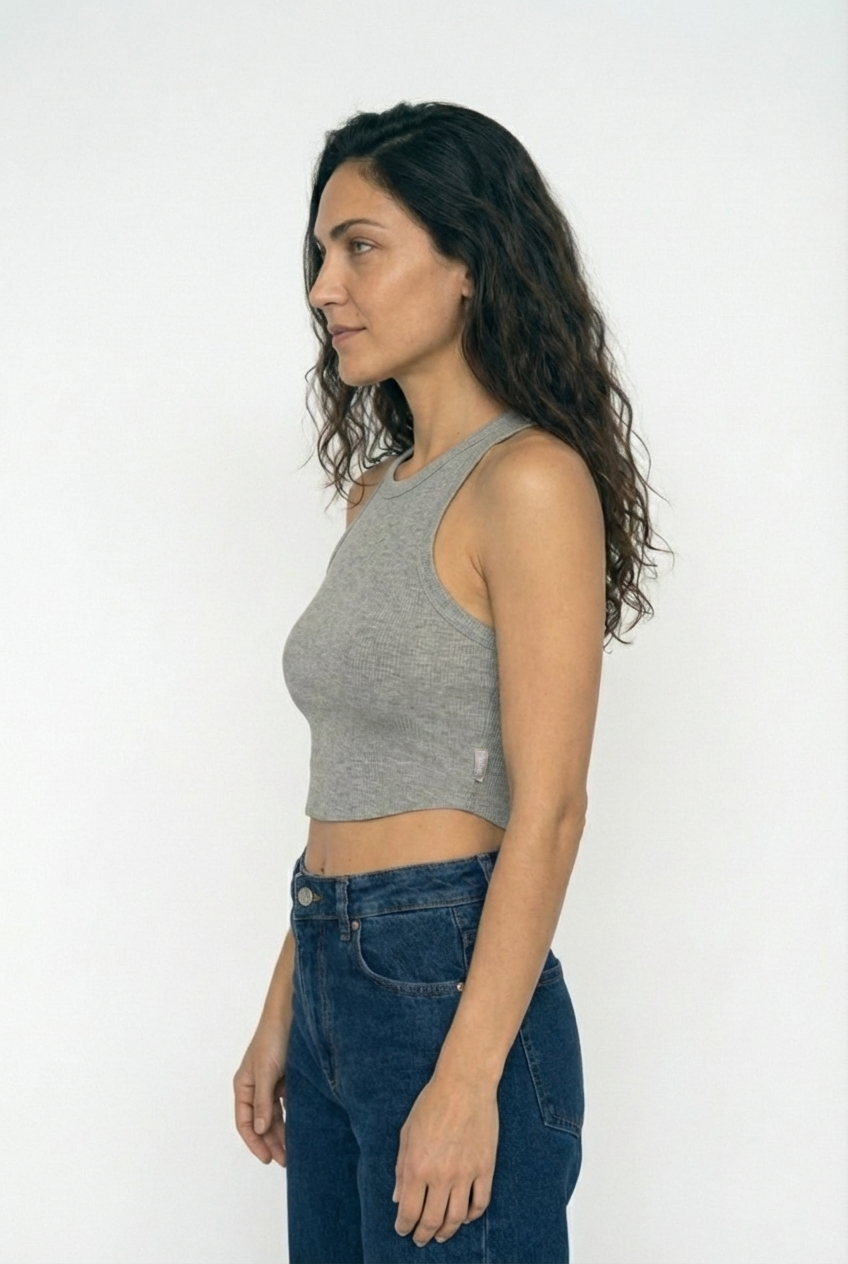 גופיית קרופ TCZ - אפור