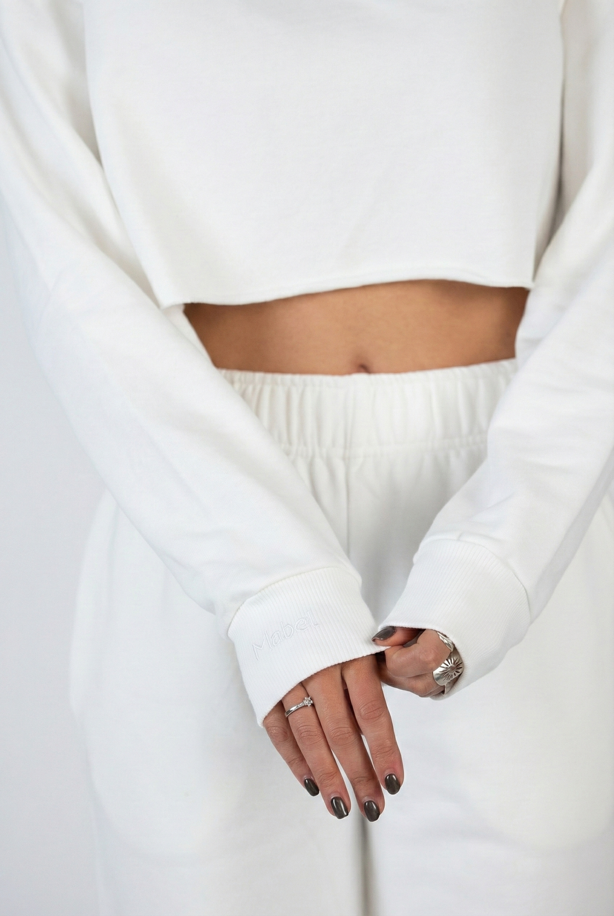 חולצת פוטר לבנה קרופ