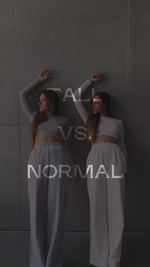 מכנסי פוטר ארוכים אפורים וידאו