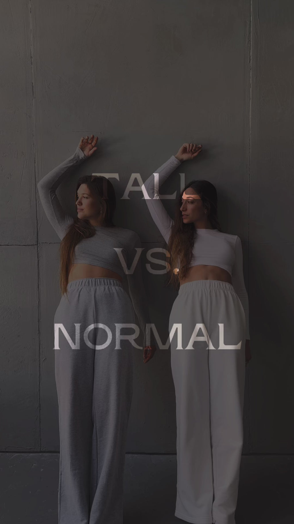 מכנסי פוטר ארוכים אפורים וידאו