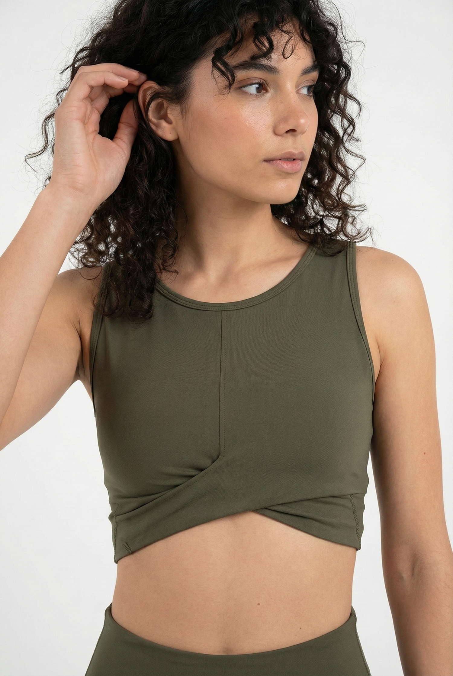 טופ NATURE - ירוק זית