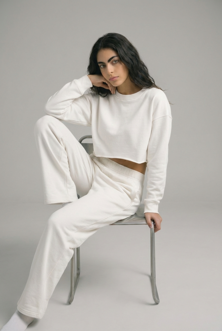 מכנס פוטר TCZ - לבן