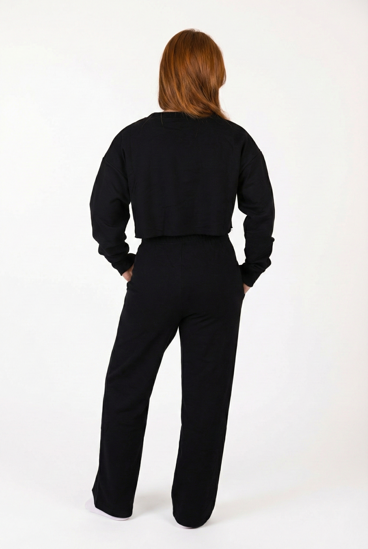 מכנסי פוטר בצבע שחור