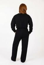 מכנסי פוטר בצבע שחור